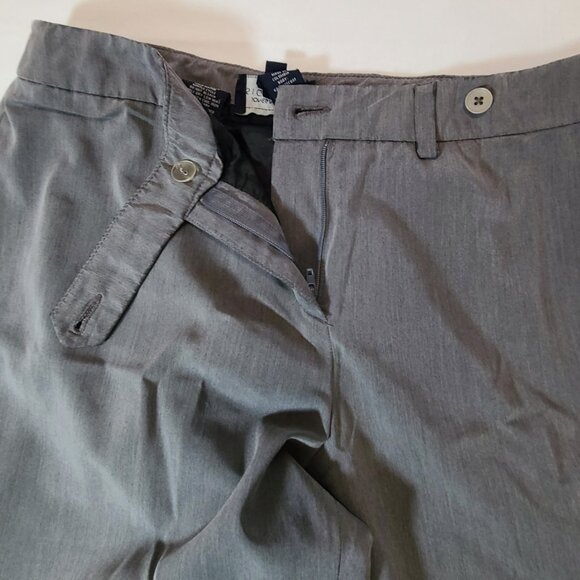 Jones New York Signature Gray Career Pants Size 6P Petite Lined Straight Leg - Picture 3 of 9